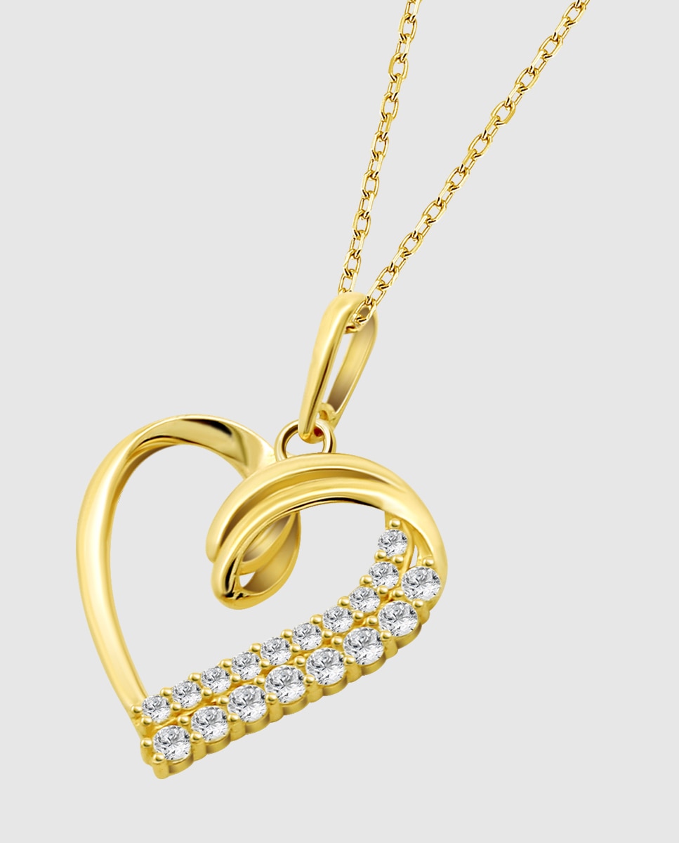 Colar Hin00213/45 Basics de Ouro 9k com Acabamento Brilhante Dourado-1