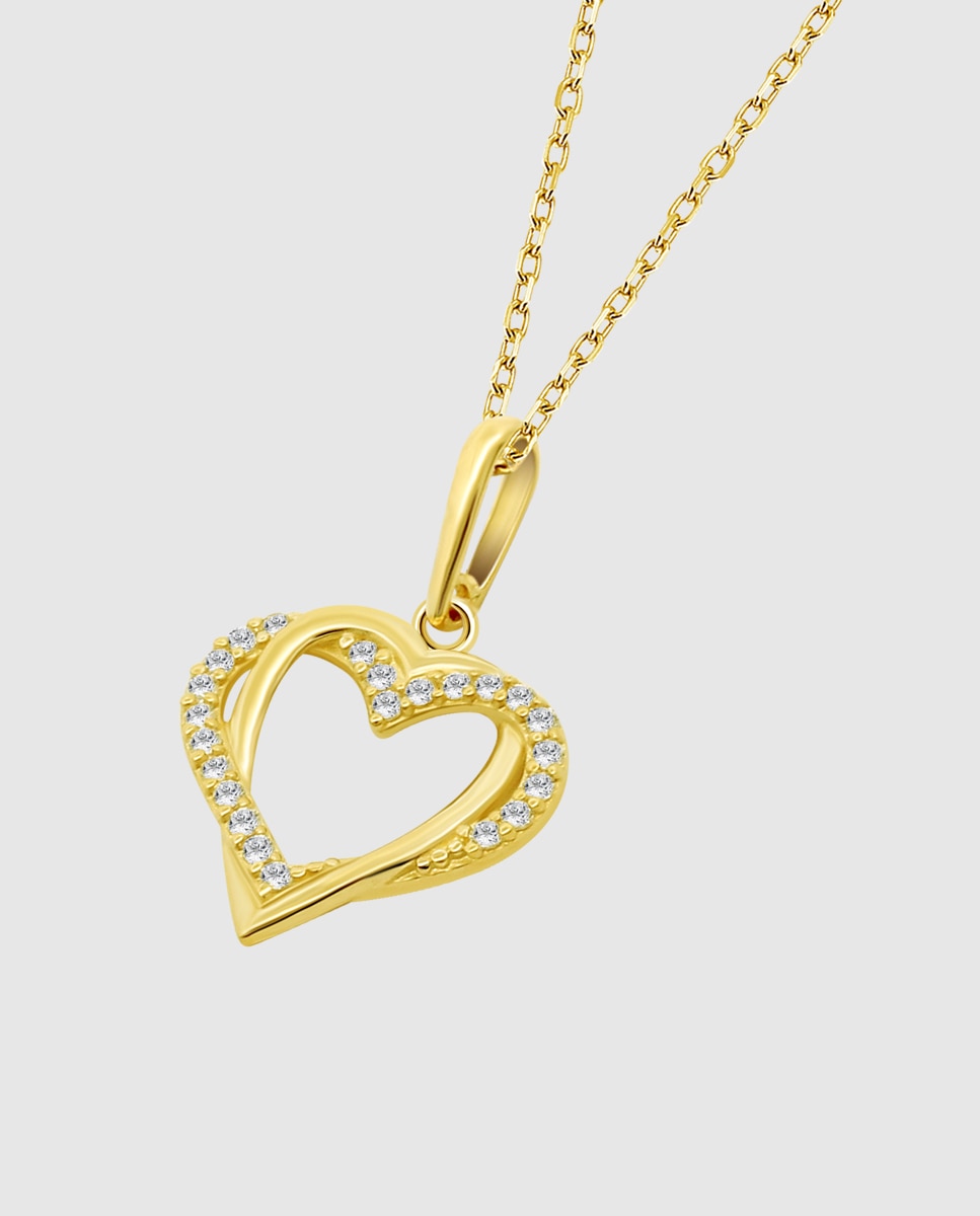 Colar Hin00214/45 Basics de Ouro 9k com Acabamento Brilhante Dourado-1