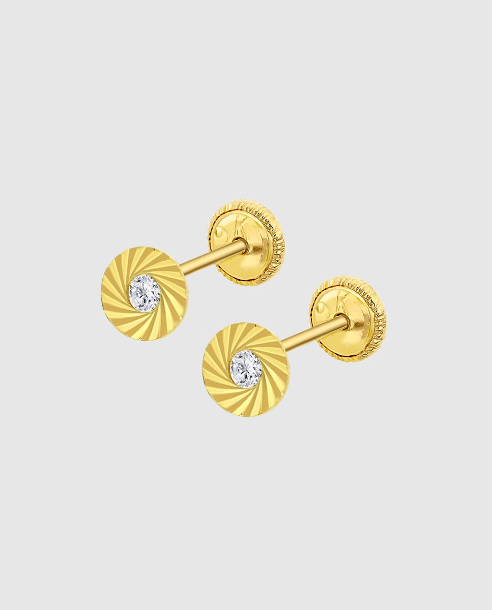 Brincos Infantil Hin00268/5 Basics de Ouro 9k Dourado-1