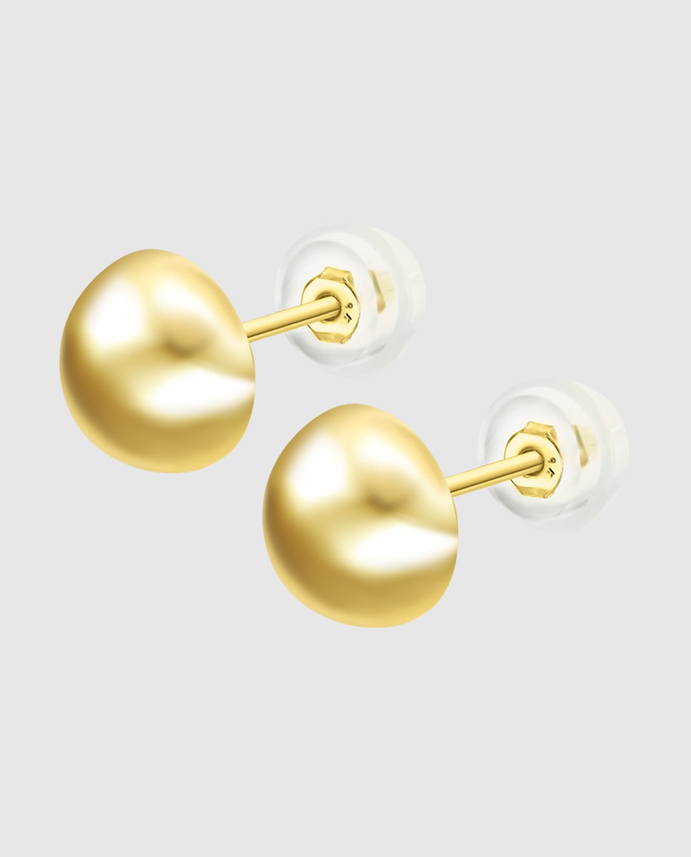 Brincos Lg00137/8 Basics de Ouro 9k com Acabamento Brilhante Dourado-1