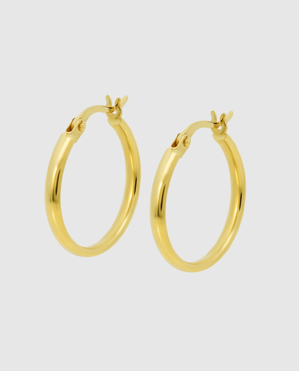 Brincos Os00009/15 Basics de Ouro 9k Acabamento Brilhante Dourado-1