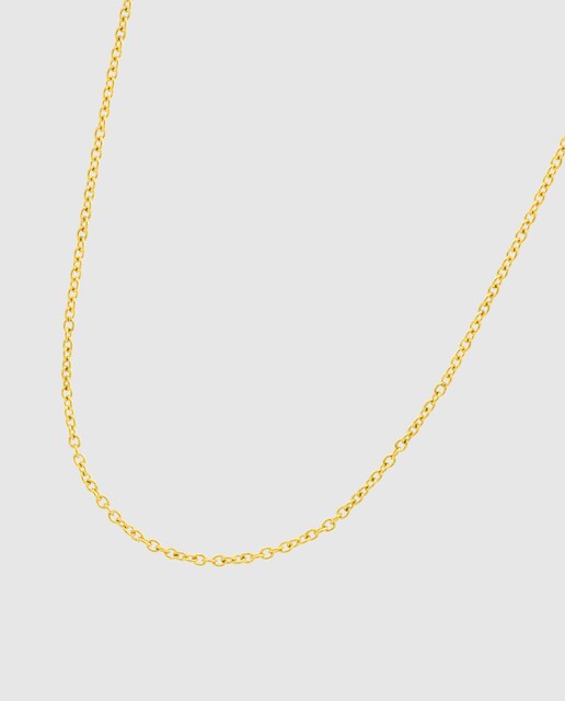 Imagem 0 de Colar Hin00329/45 Basics de Ouro 9k com Acabamento Brilhante