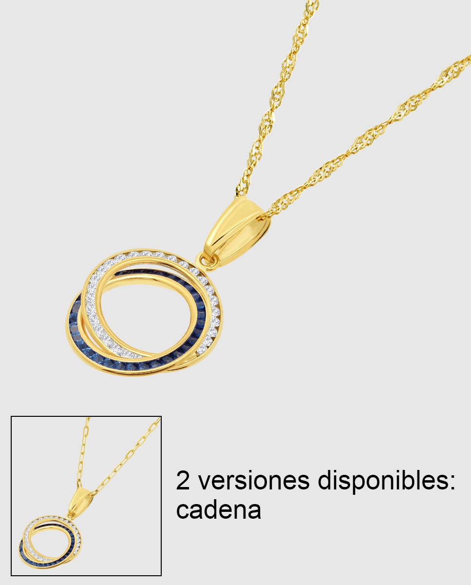 Colar Hin00341/45 Basics de Ouro 9k com Acabamento Brilhante Multicolor-1