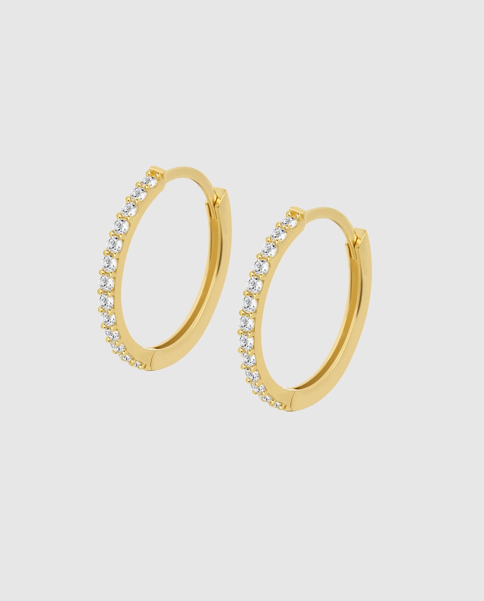 Imagem 0 de Pendentes Hin00345/14 Basics de Ouro 9k com Acabamento Brilhante e Zirconita