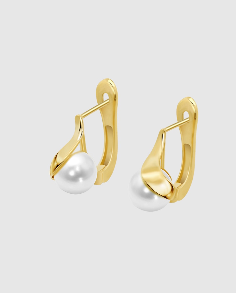 Imagem 0 de Pendente Hin00385 Basics de Ouro 9k com Acabamento Brilhante e Synthetic Pearl