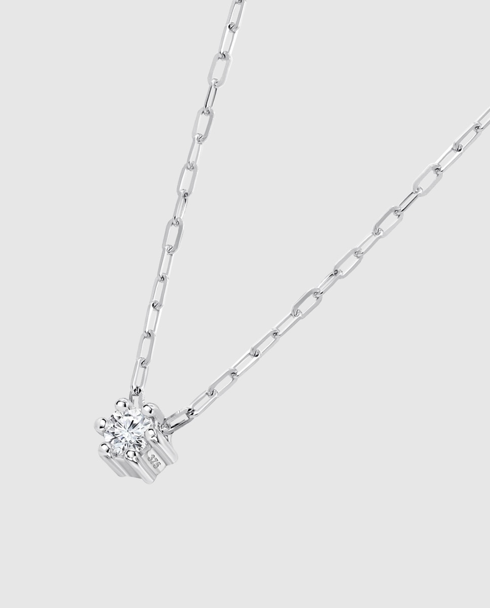 Colar Dia00056/45 Diamonds de Ouro 9k com Acabamento Brilhante Branco-1