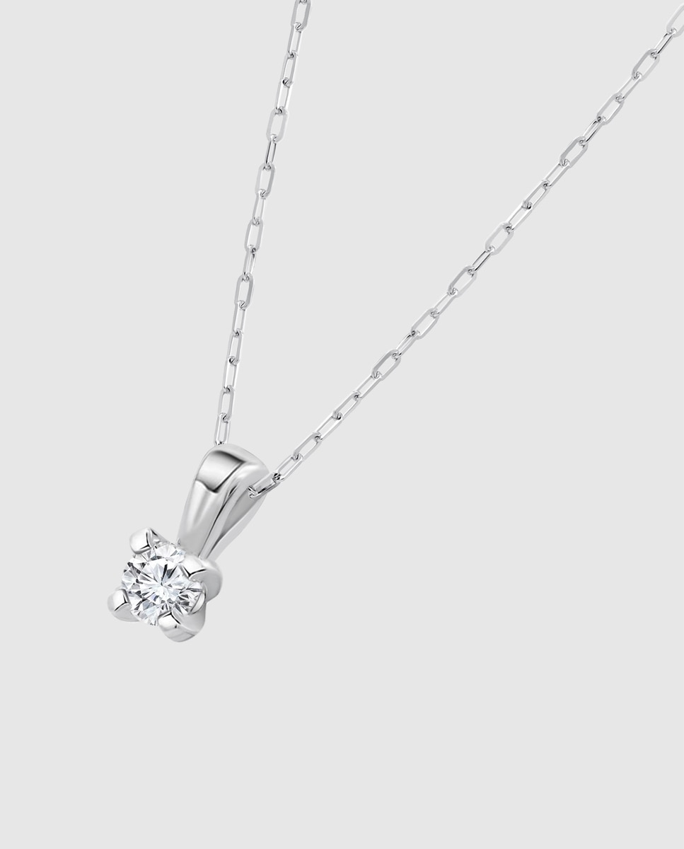 Colar Dia00060/45 Diamonds de Ouro 9k com Acabamento Brilhante Branco-1