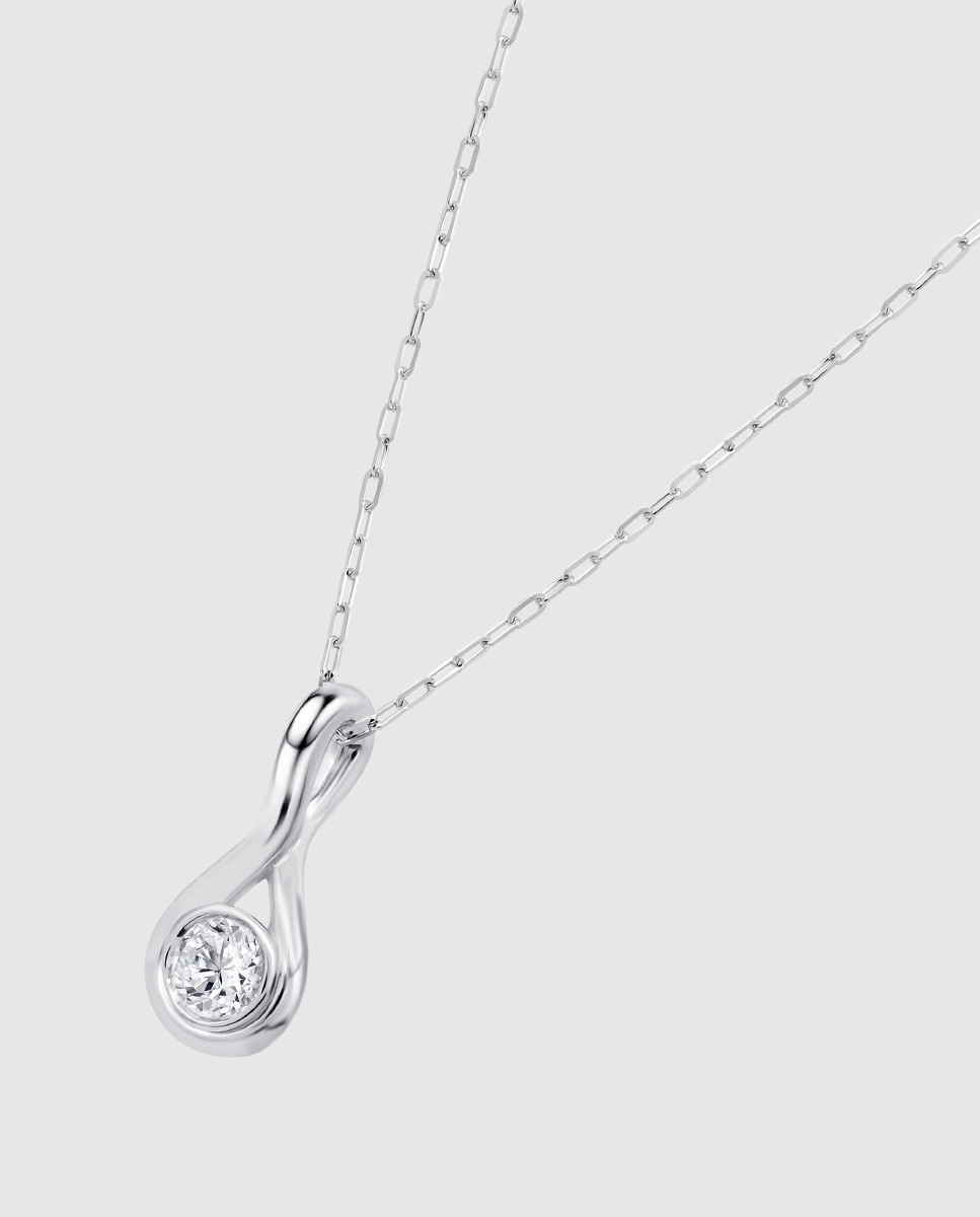 Colar Dia00064/45 Diamonds de Ouro 9k com Acabamento Brilhante Branco-1