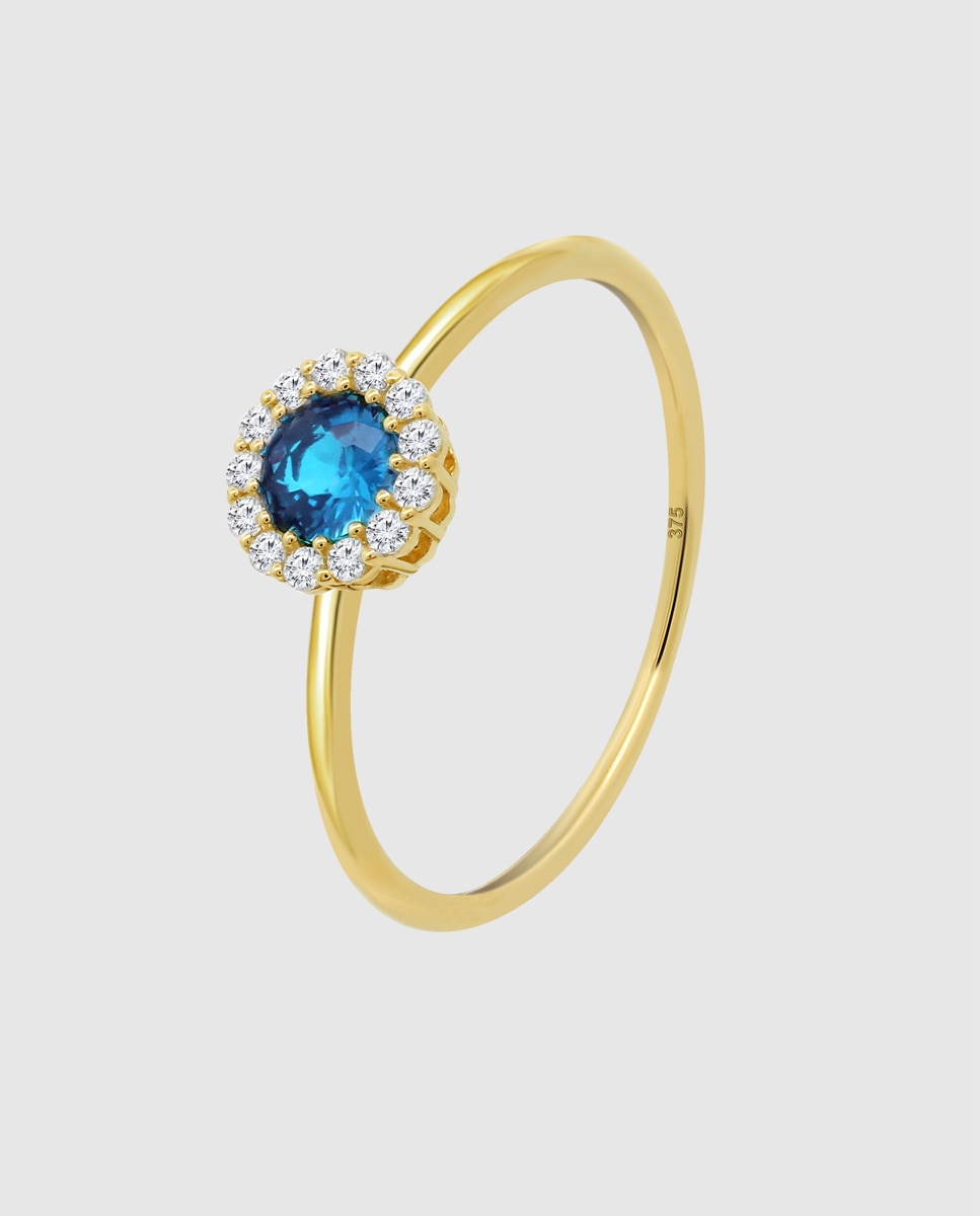 Anel Hin00442 Basics de Ouro 9k com Acabamento Brilhante Dourado-1