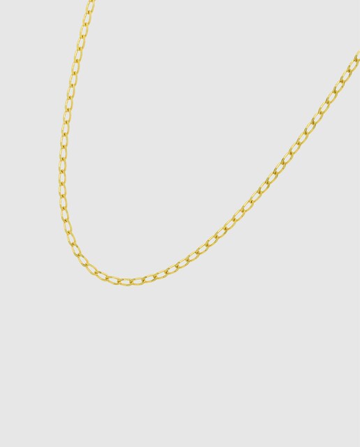 Imagem 0 de Colar Hin00452/45 Basics de Ouro 9k com Acabamento Brilhante