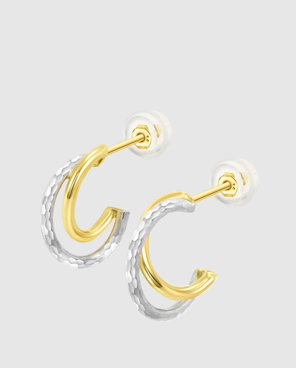 Brincos Hin00463/14 Basics de Ouro 9k com Acabamento Brilhante Amarelo-1