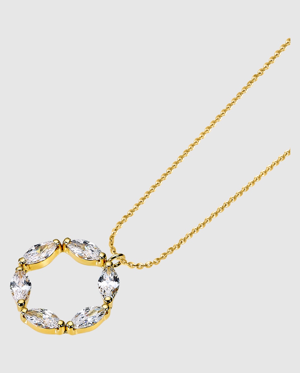 Corrente com Pingente Lg00324 43 Basics de Ouro 9k com Acabamento Brilhante Amarelo-1