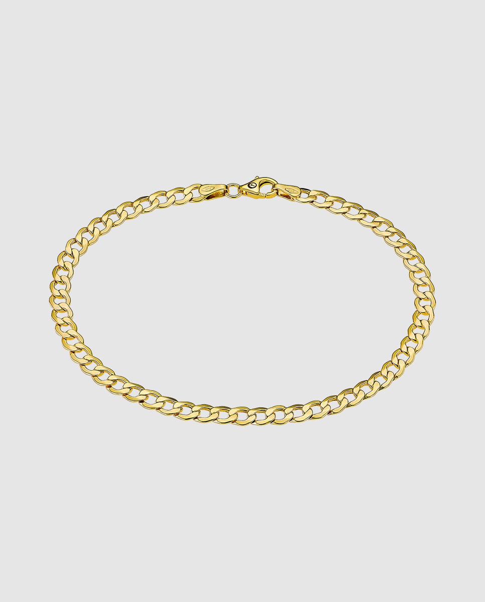 Imagem 0 de Pulseira de Elos Os00037 21 Basics de Ouro 9k com Acabamento Brilhante
