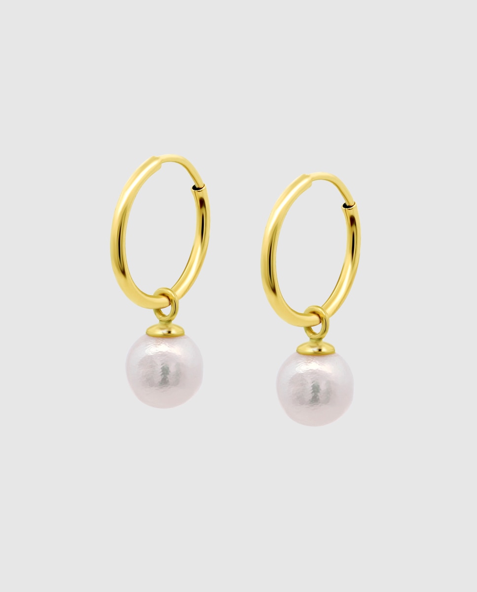 Imagem 0 de Pendente Hin00476/12 Basics de Ouro 9k com Acabamento Brilhante e Pérola Cultivada