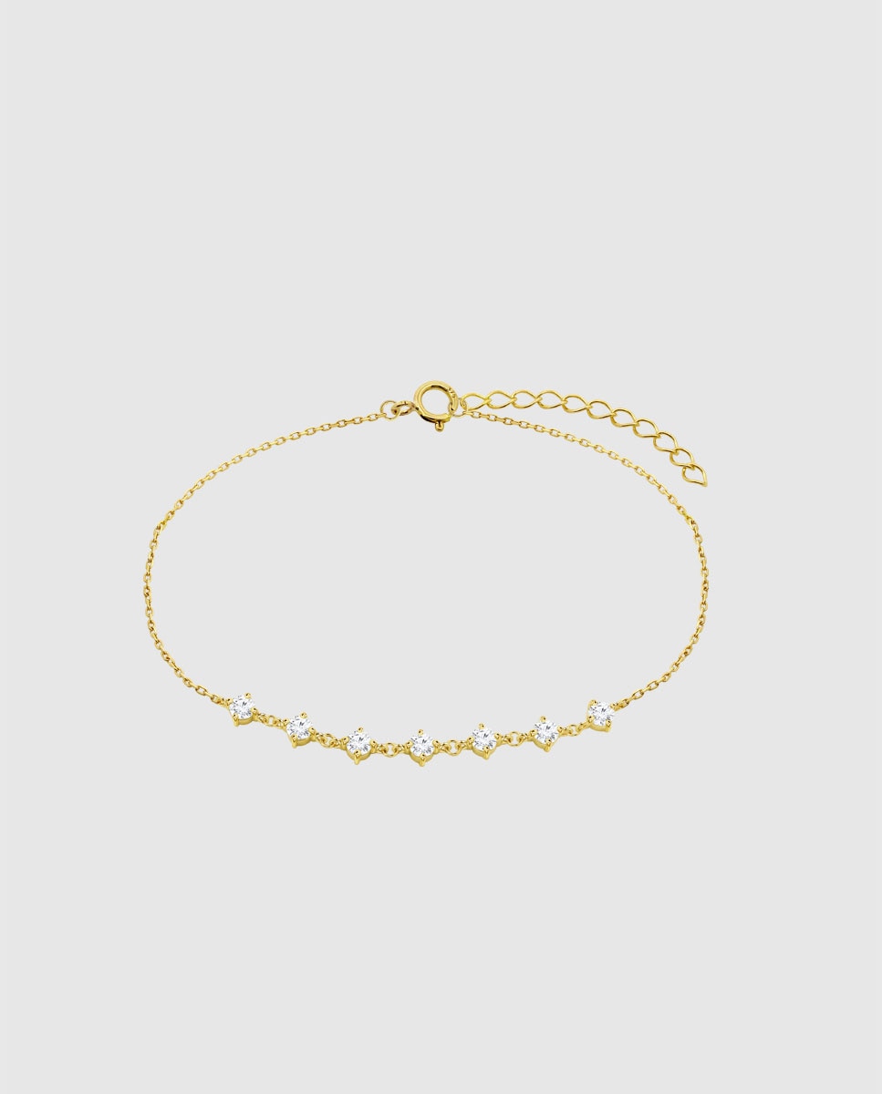 Imagem 0 de Pulseira Hin00492 19 Basics de Ouro 9k com Acabamento Brilhante