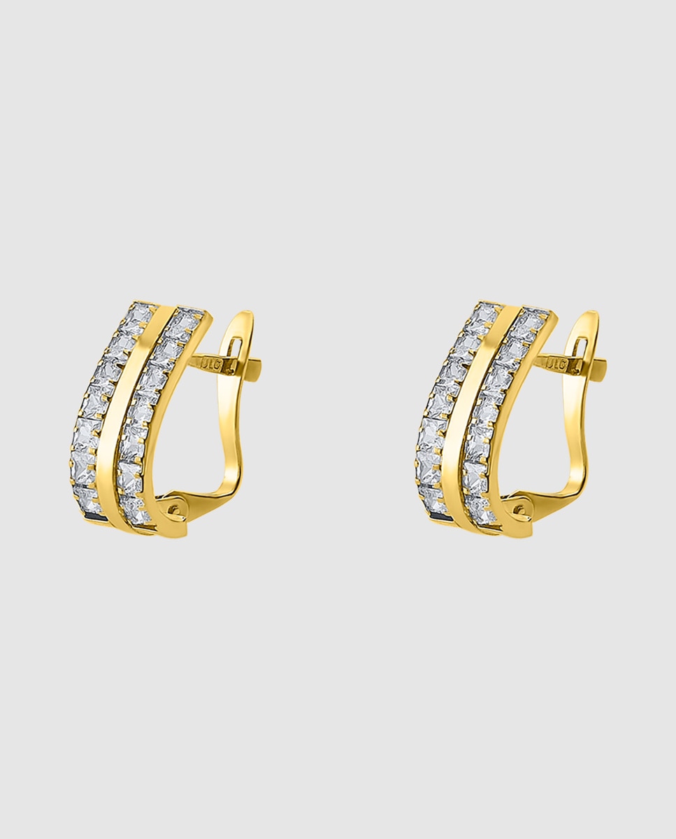 Pendente Lg00325 Basics de Ouro 9k com Acabamento Brilhante e Zirconita Branco-1