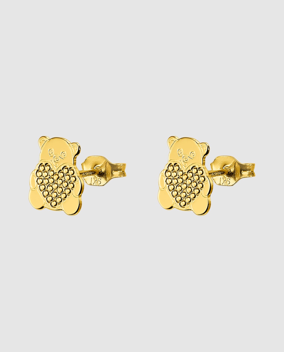 Imagem 0 de Brincos Fg00079 Basics de Ouro 9k com Acabamento Brilhante e Motivo Animais