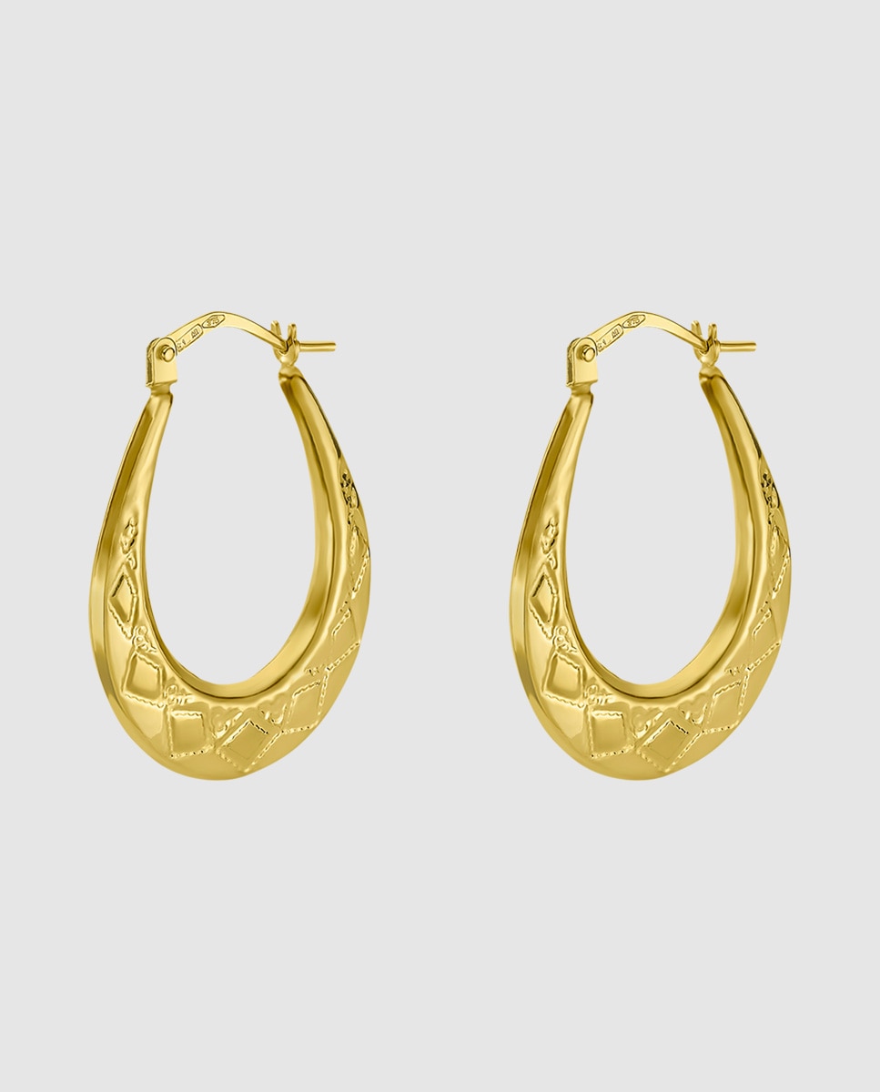 Imagem 0 de Brincos Basics de Ouro Amarelo 9k com Acabamento Brilhante