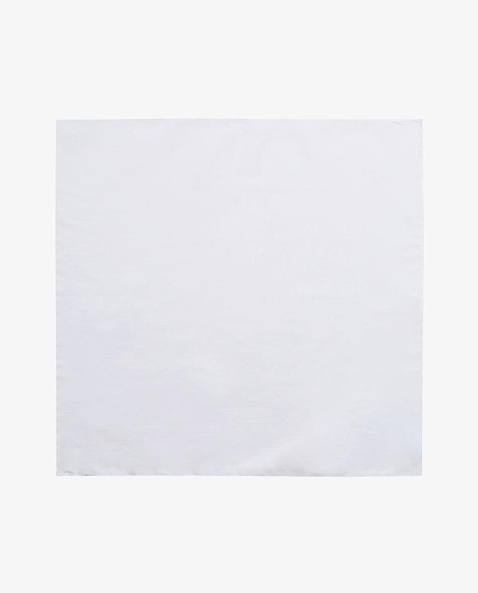 Lenço de Algodão Liso Branco-1