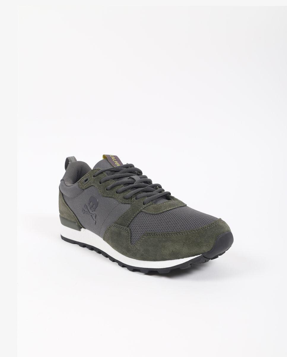 Sapatilhas Desportivas Combinadas com Atacadores Verde-escuro-2