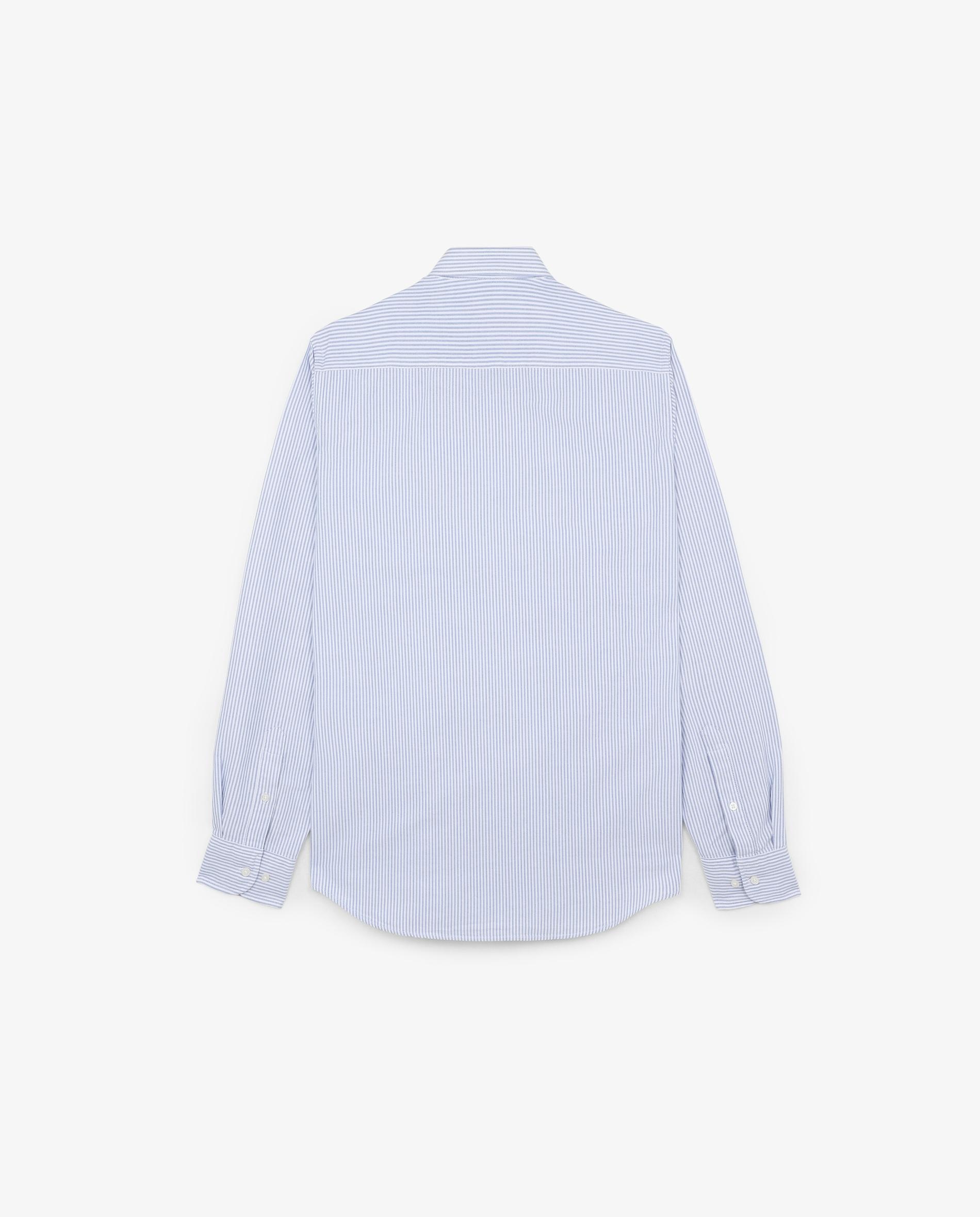 Camisa Oxford Regular Fit Às Riscas Rosa-2