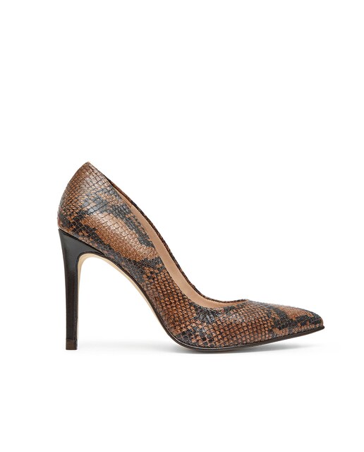 Imagem 0 de Sapatos de Salto em Pele
