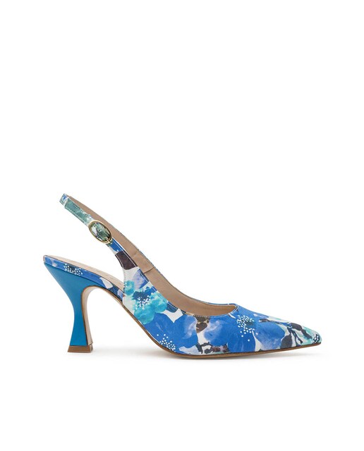 Imagem 0 de Sapatos de Salto em Pele com o Calcanhar Aberto