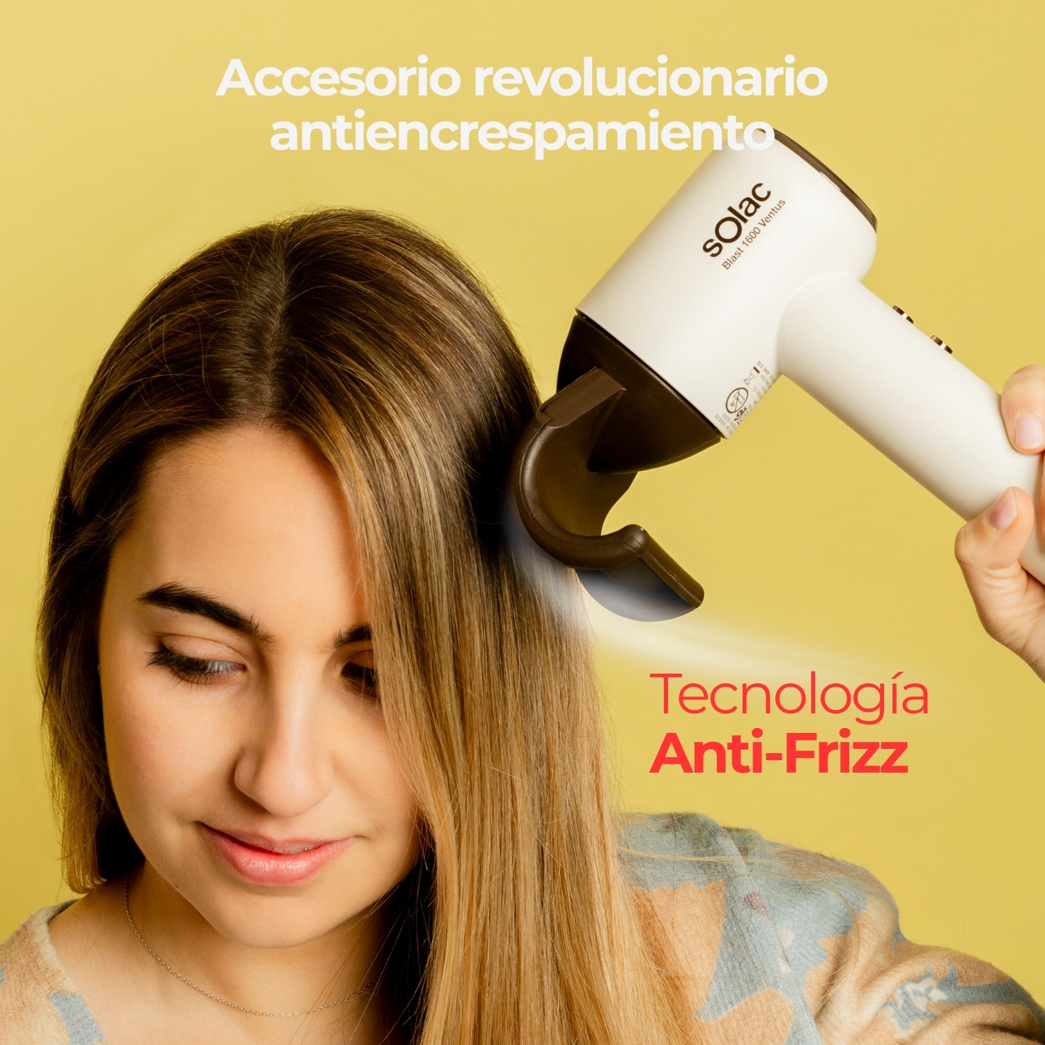 Secador de Cabelo Solac Blast 1600 Ventus Branco / Castanho-5