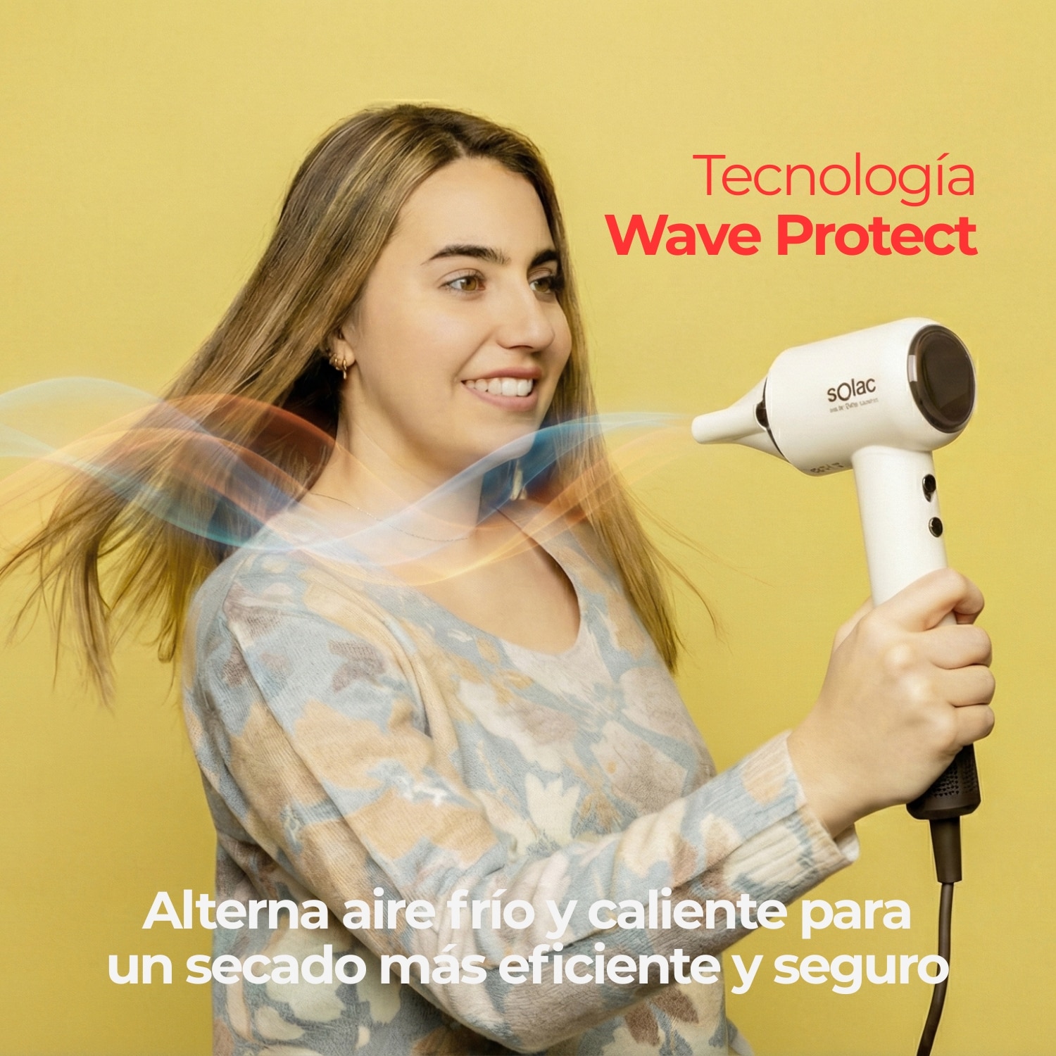 Secador de Cabelo Solac Blast 1600 Ventus Branco / Castanho-6