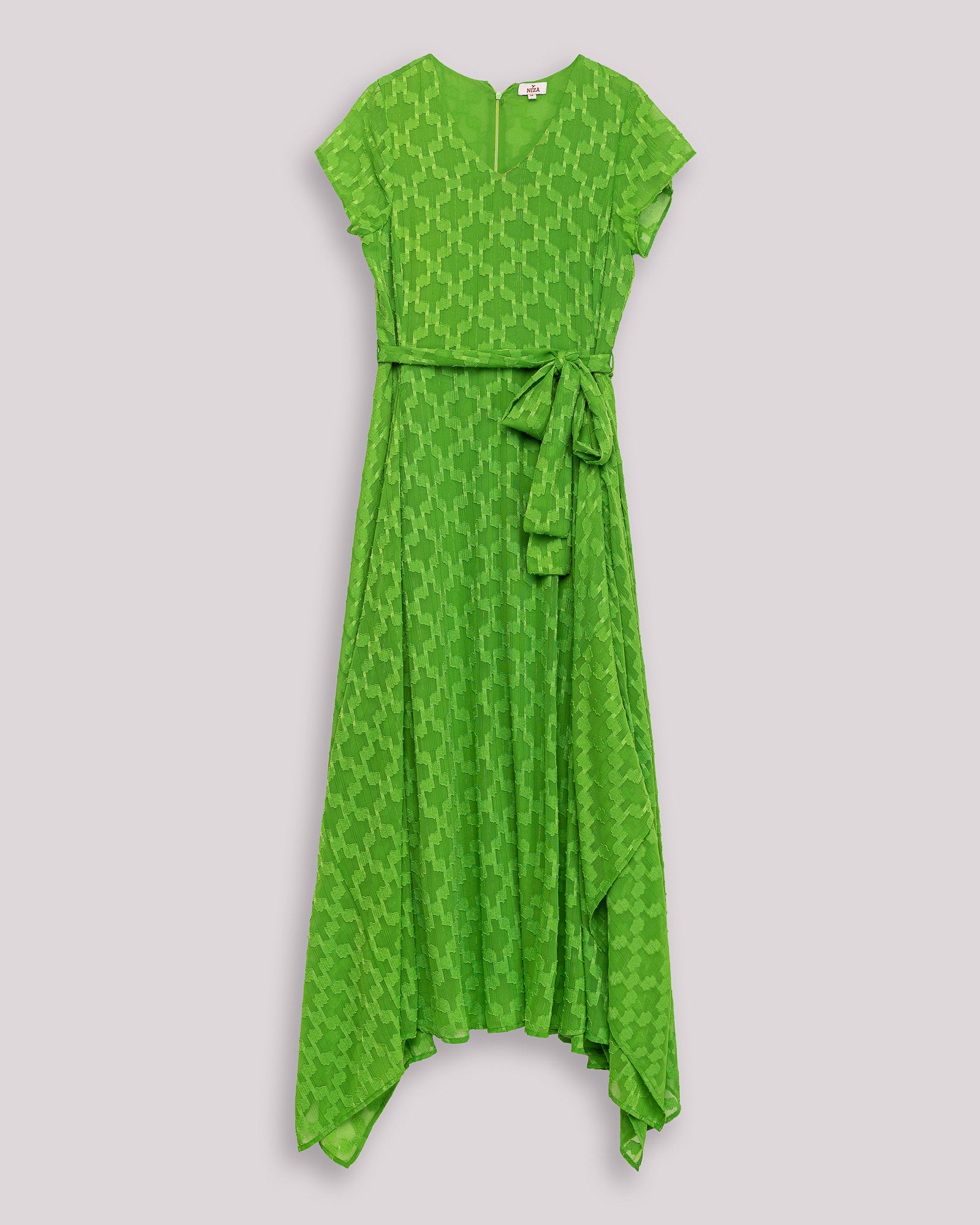 Vestido Comprido Estampado Milos Verde-5