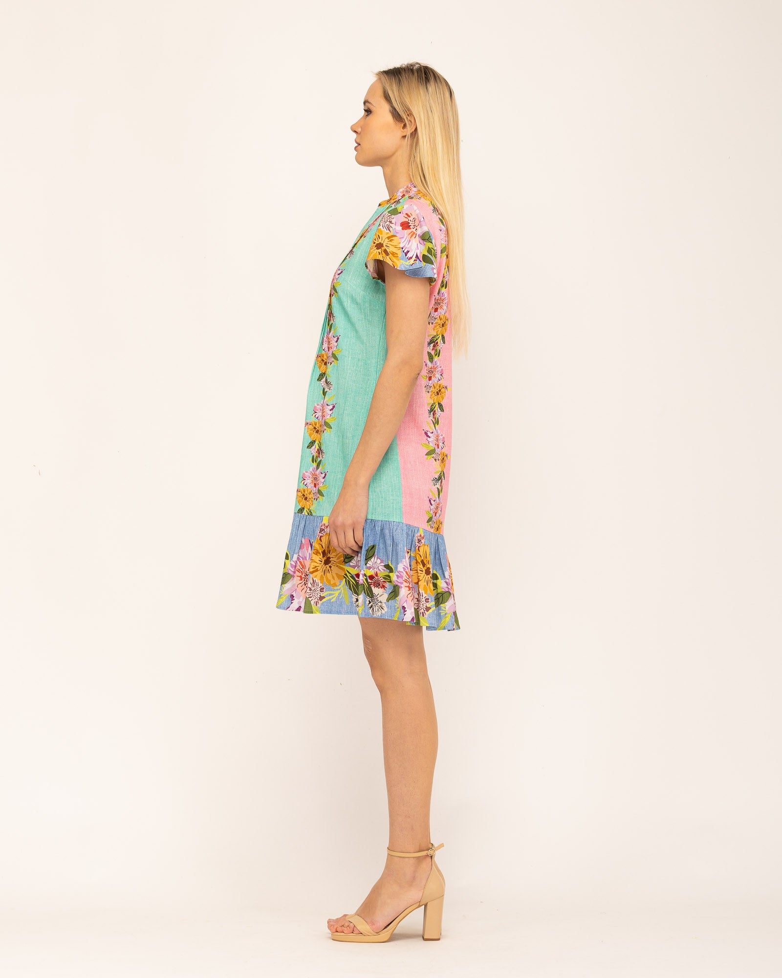 Vestido Curto Estampado Boho-chic Multicolor-3