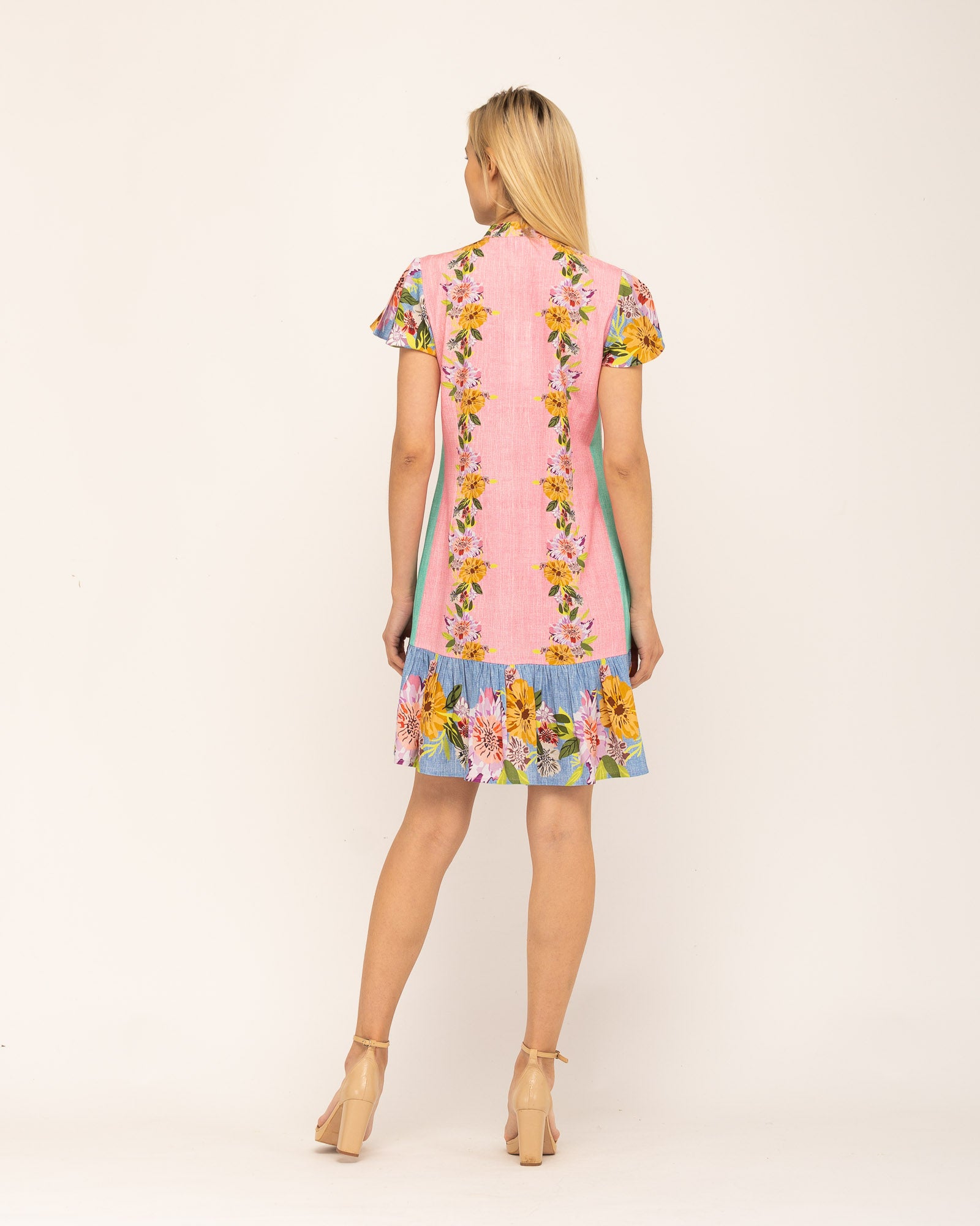 Vestido Curto Estampado Boho-chic Multicolor-4