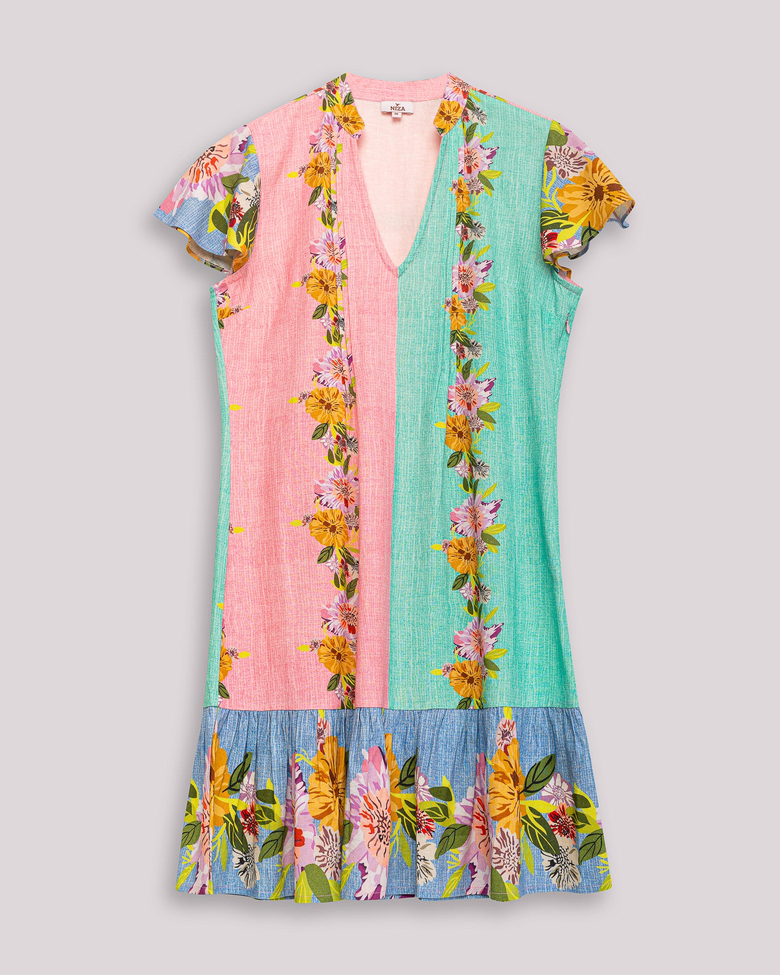 Vestido Curto Estampado Boho-chic Multicolor-6