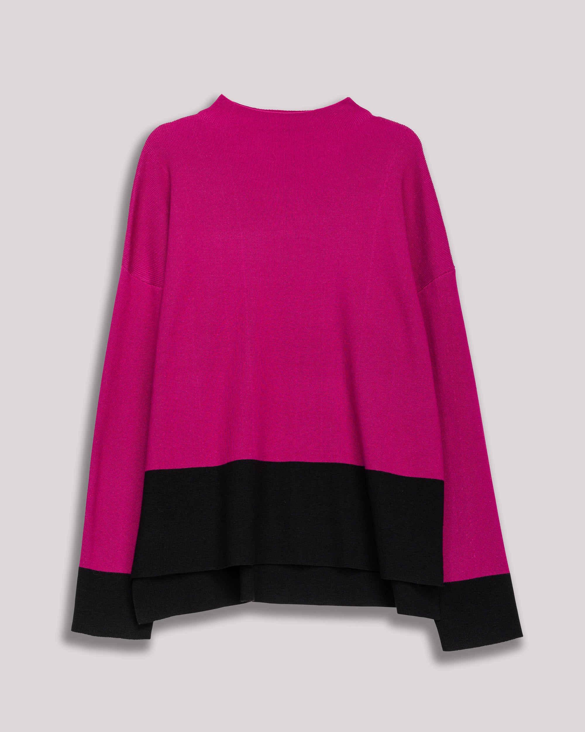 Camisola com Bainha Das Mangas em Preto Preto-8