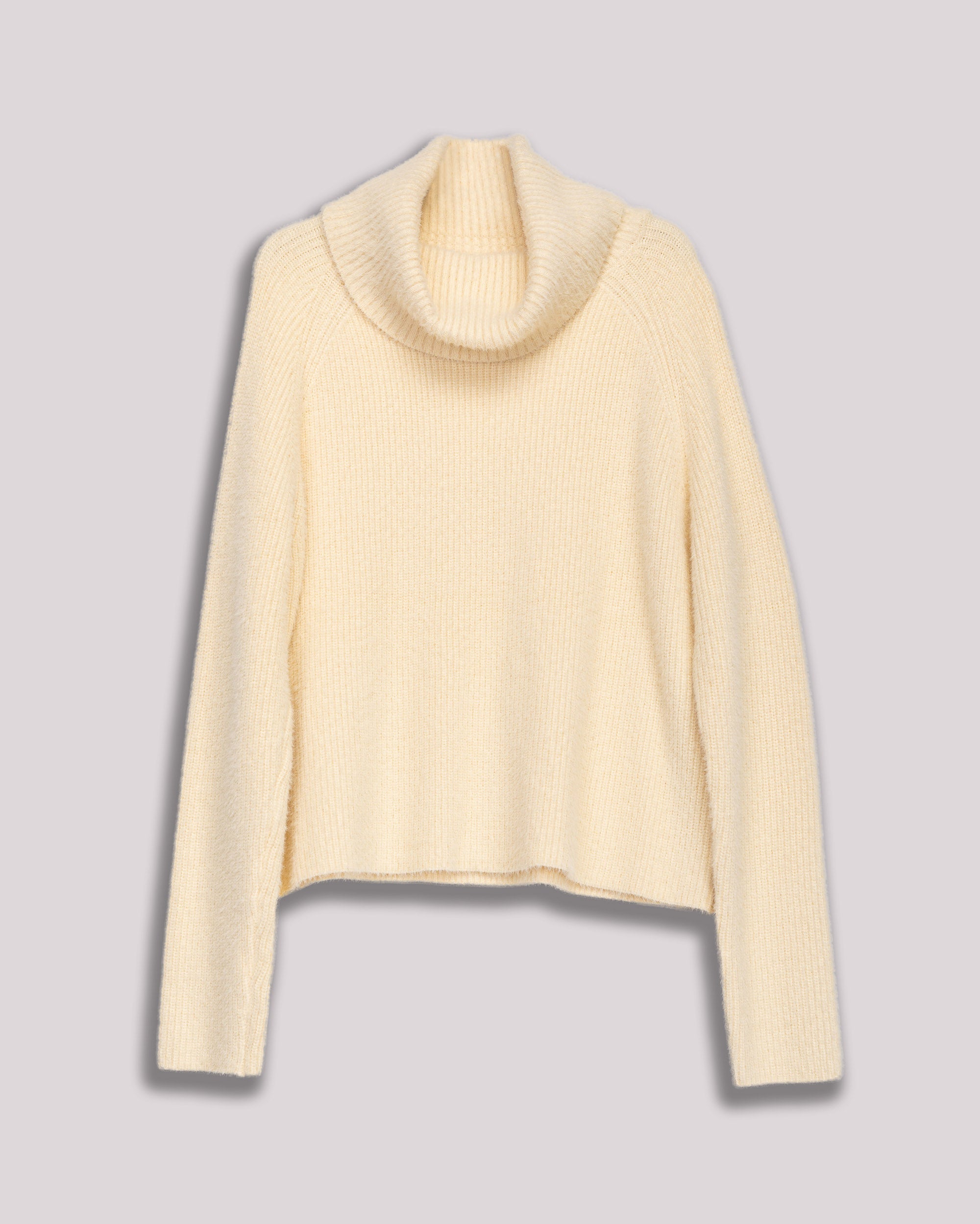 Camisola Suave com Gola Tipo Cisne Cru-8