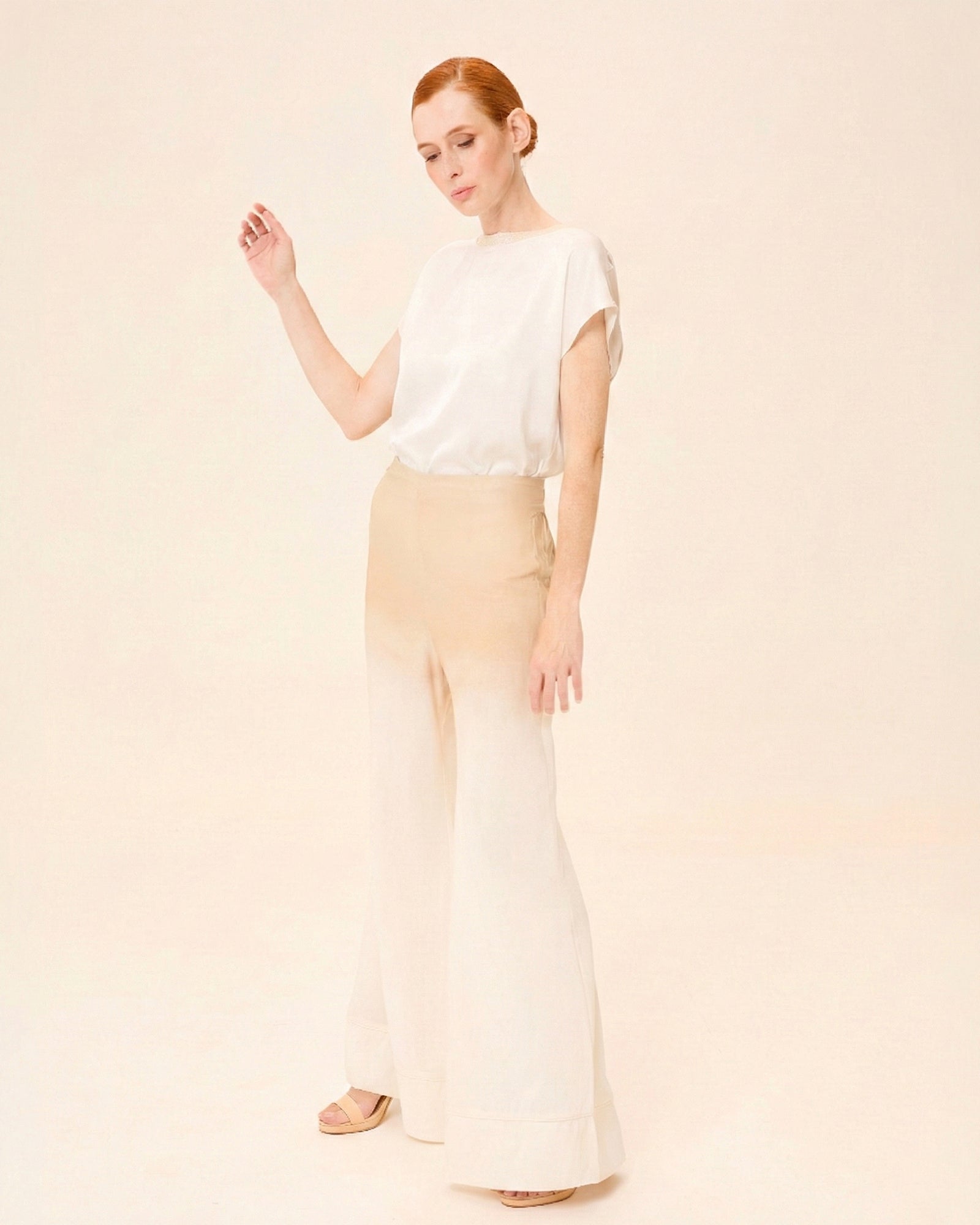 Imagem 0 de Calças Largas com Estampado Difuminado Lyna