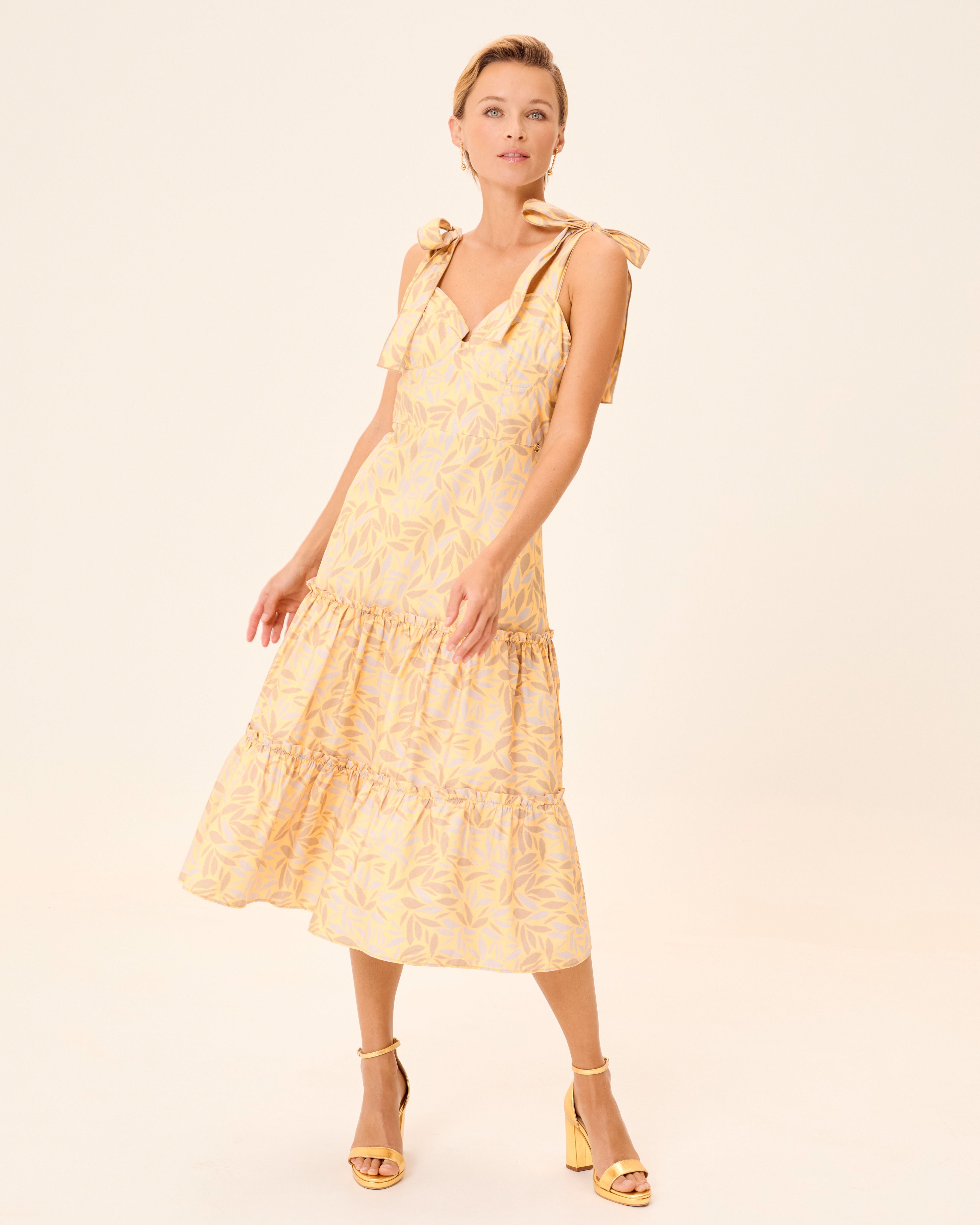 Imagem 0 de Vestido Midi Dune sem Mangas e com Estampado Floral