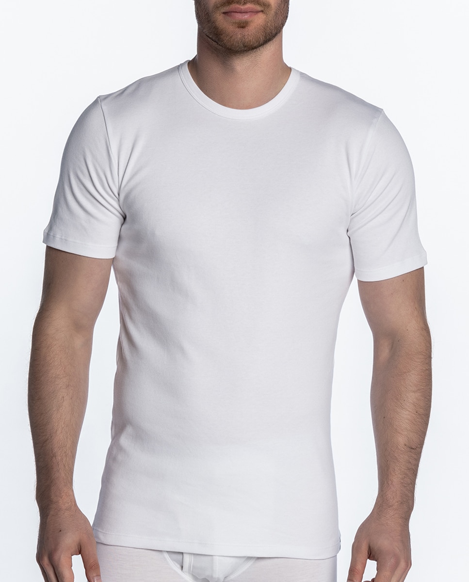 T-shirt de Manga Curta Branco-1