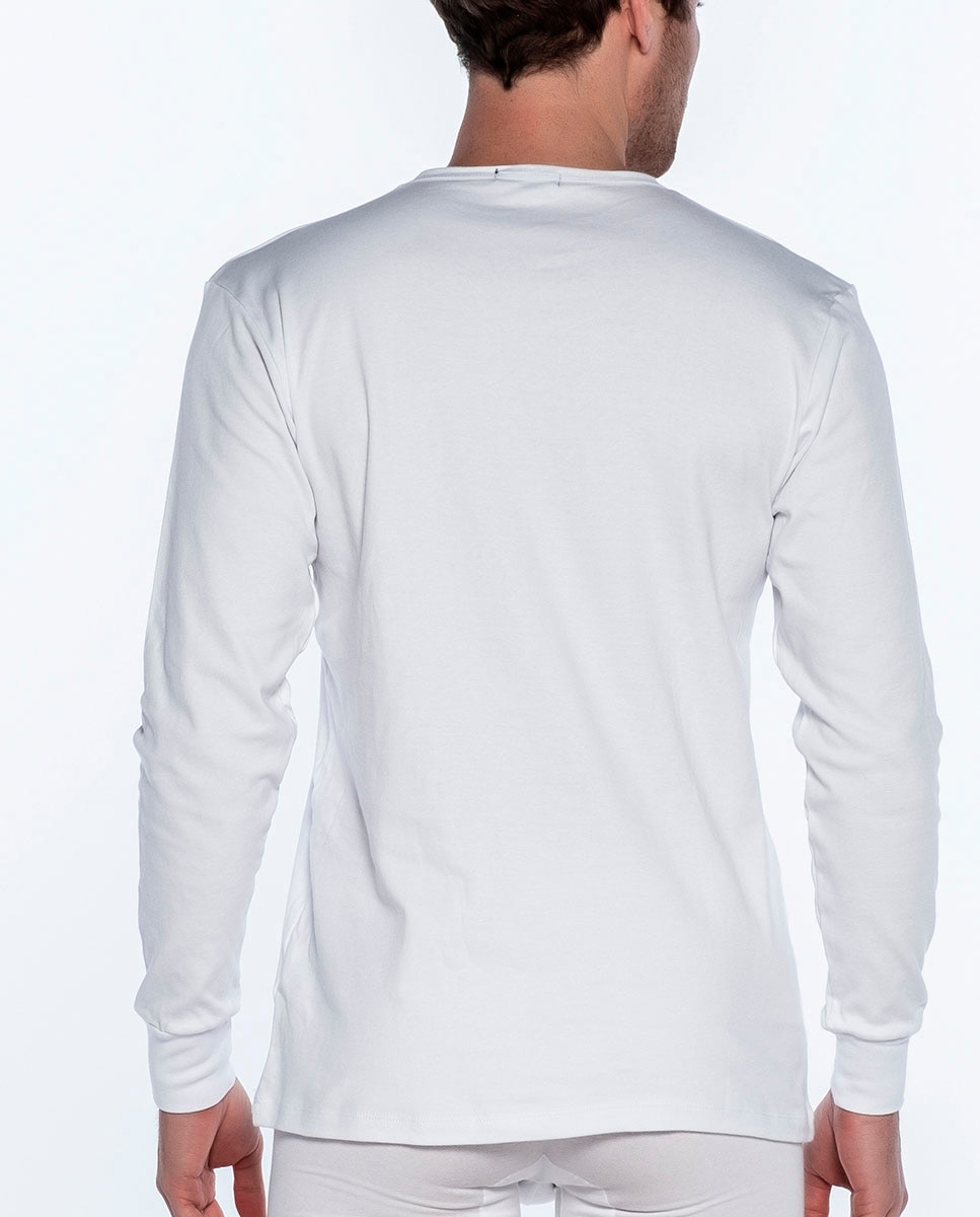T-shirt de Manga Comprida Branco-2