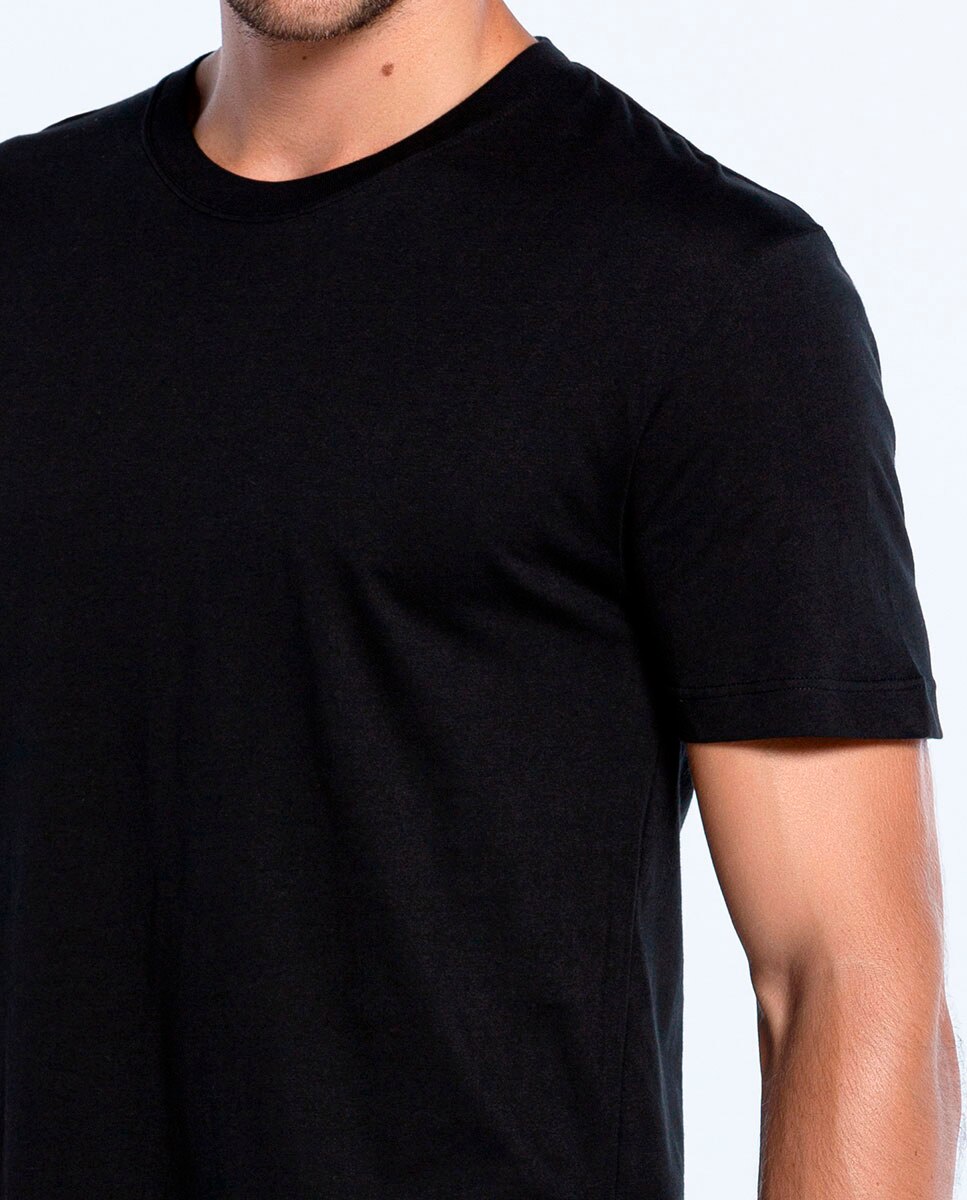 T-shirt de Manga Curta Preto-3