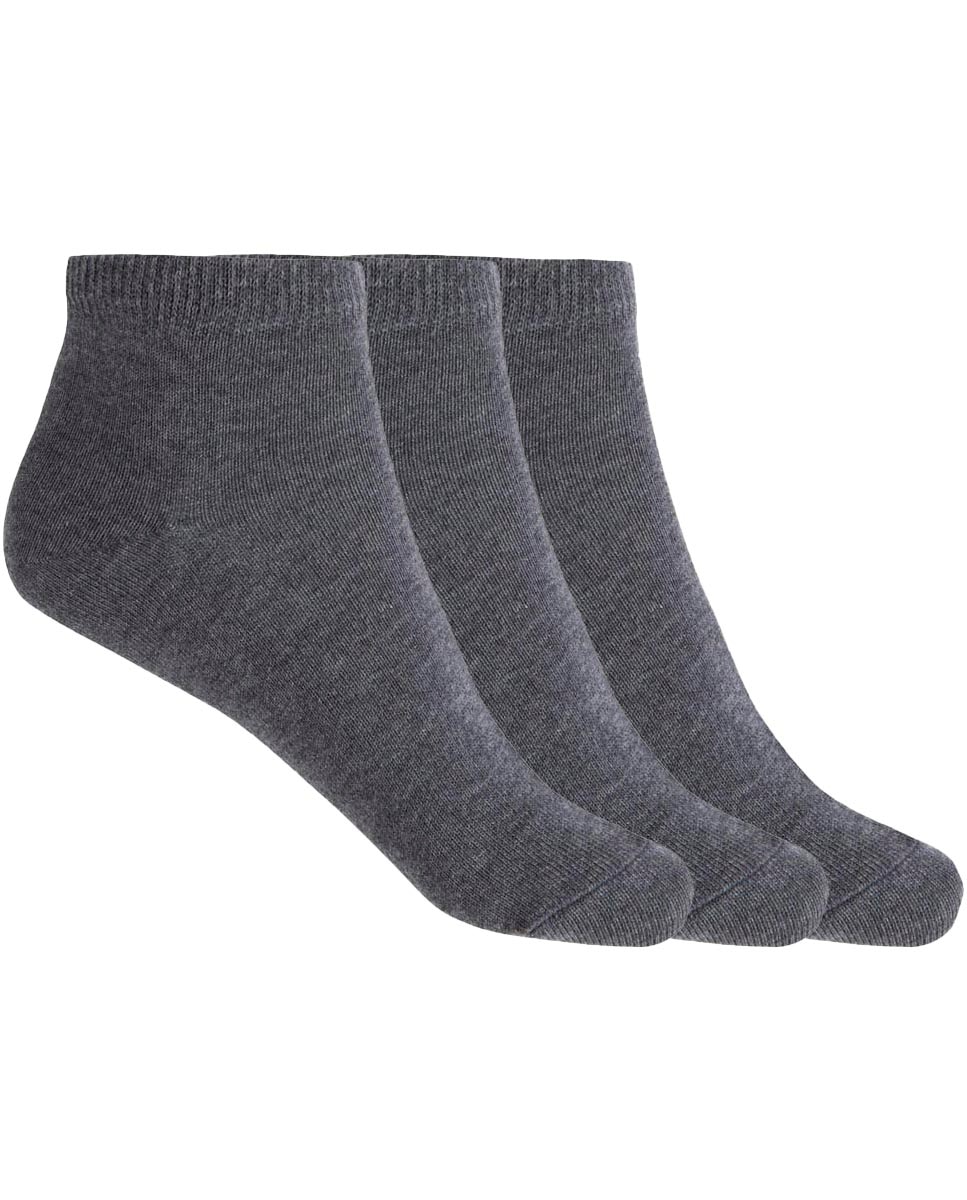 Imagem 0 de Pack de 3 Pares de Meias Lisas de Algodão