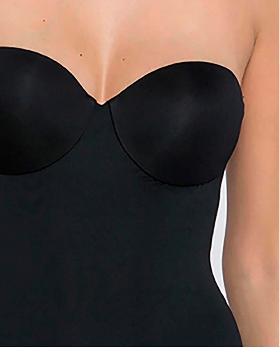 Body de Microfibra com Alças Reguláveis e com Foam Preto-3