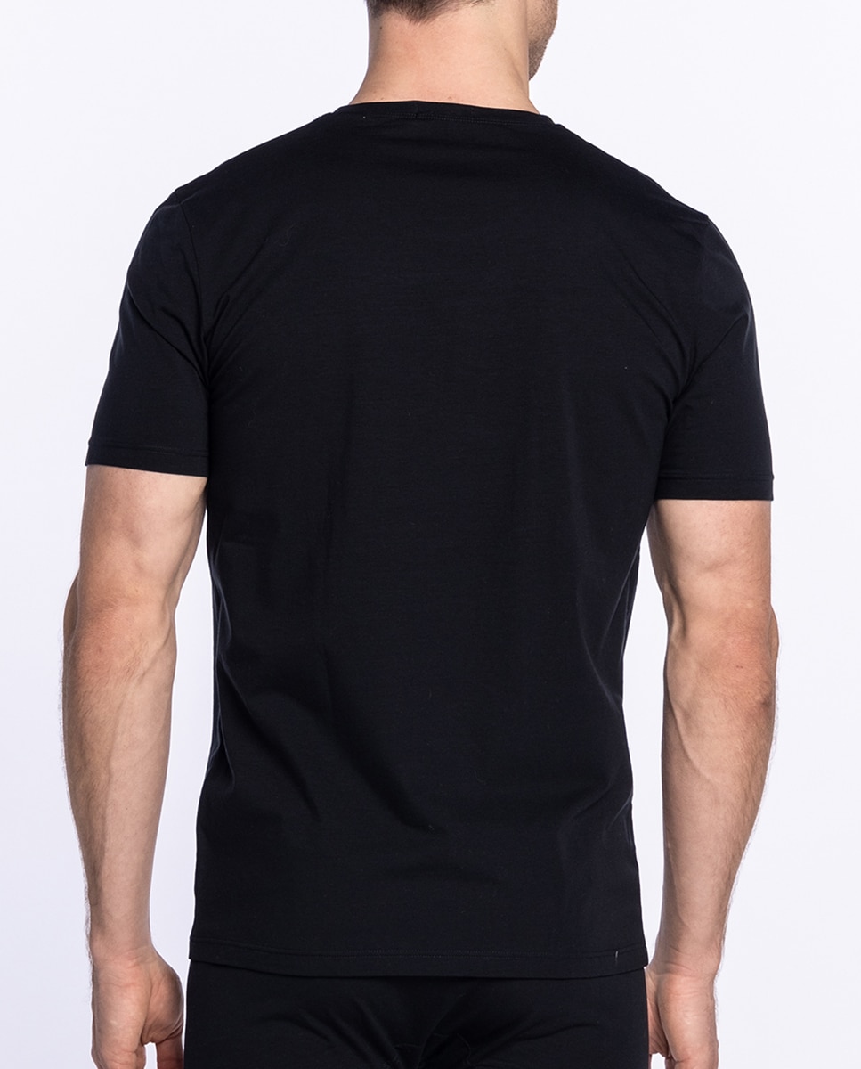T-shirt de Manga Curta Preto-2