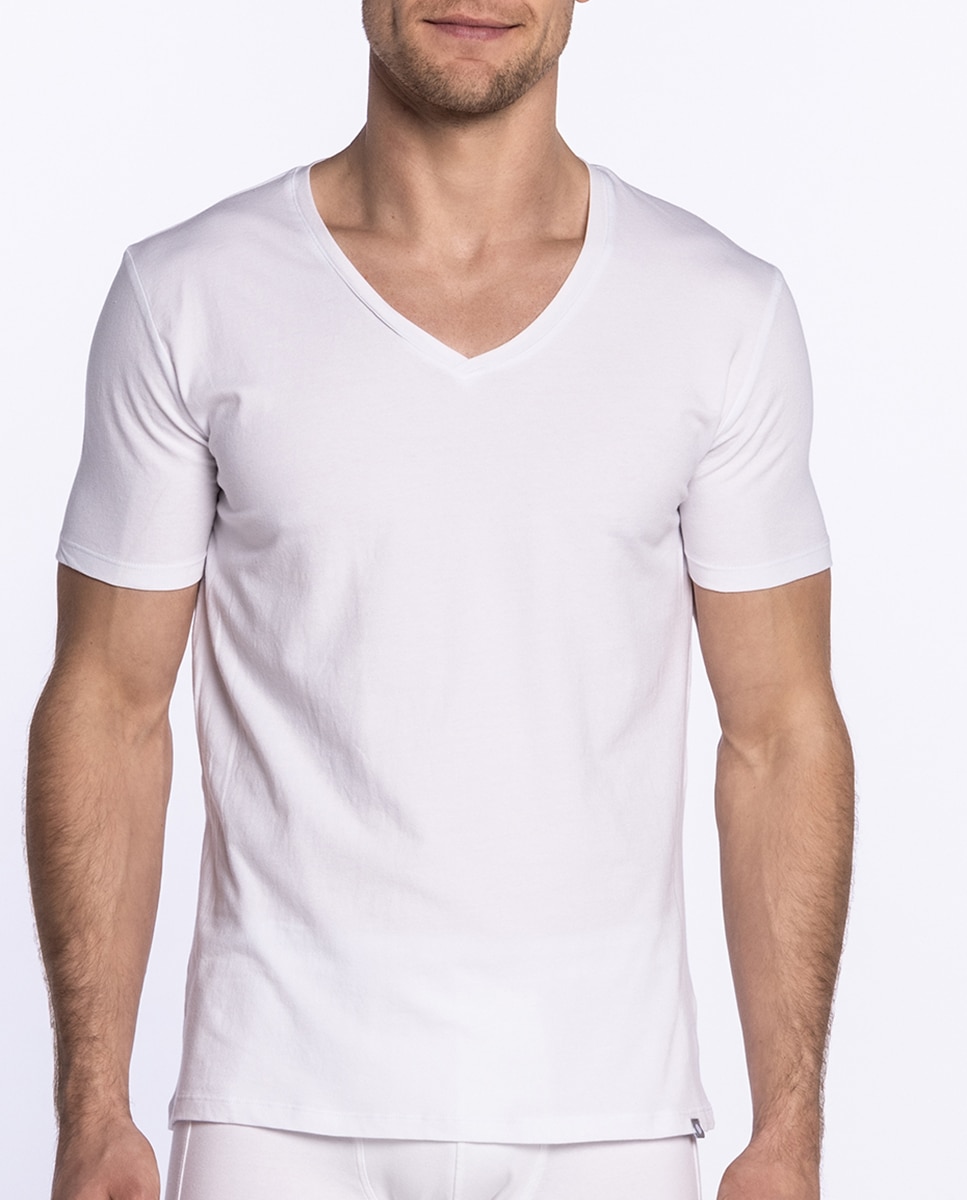 T-shirt de Manga Curta Branco-1