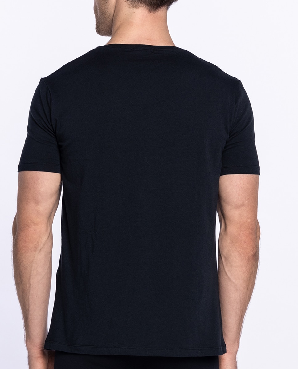 T-shirt de Manga Curta Preto-2