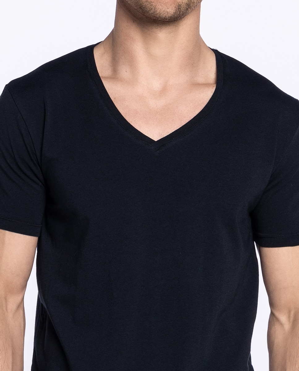 T-shirt de Manga Curta Preto-3