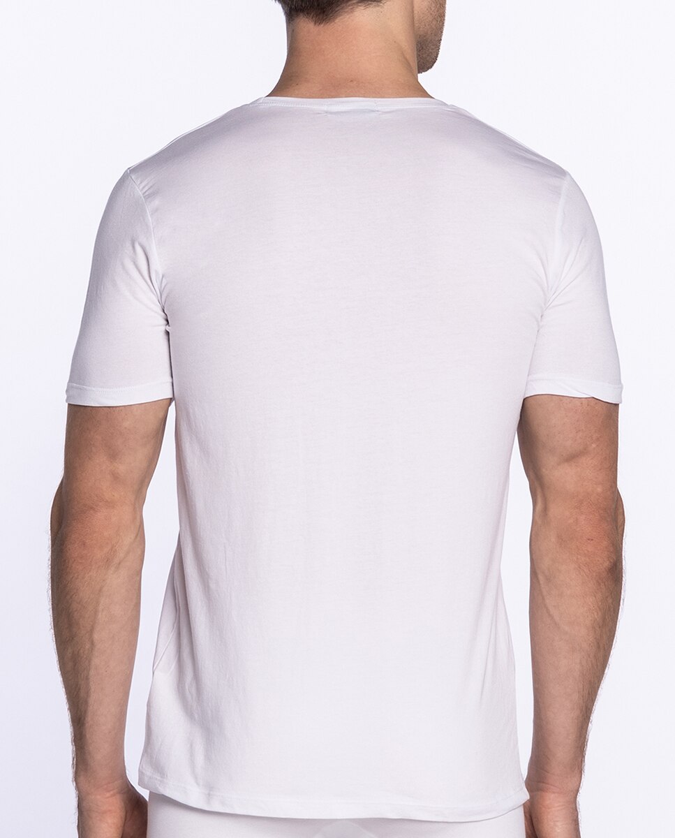 T-shirt de Manga Curta Branco-2
