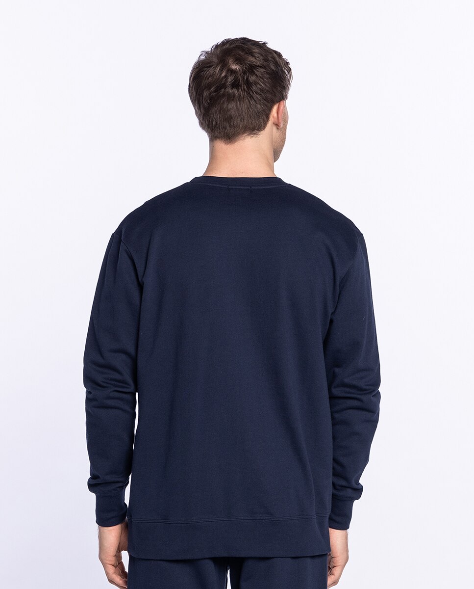 T-shirt de Pijama de Malha Azul-marinho-2
