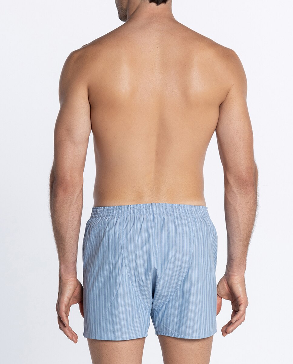 Boxers de Tecido Azul-celeste-2