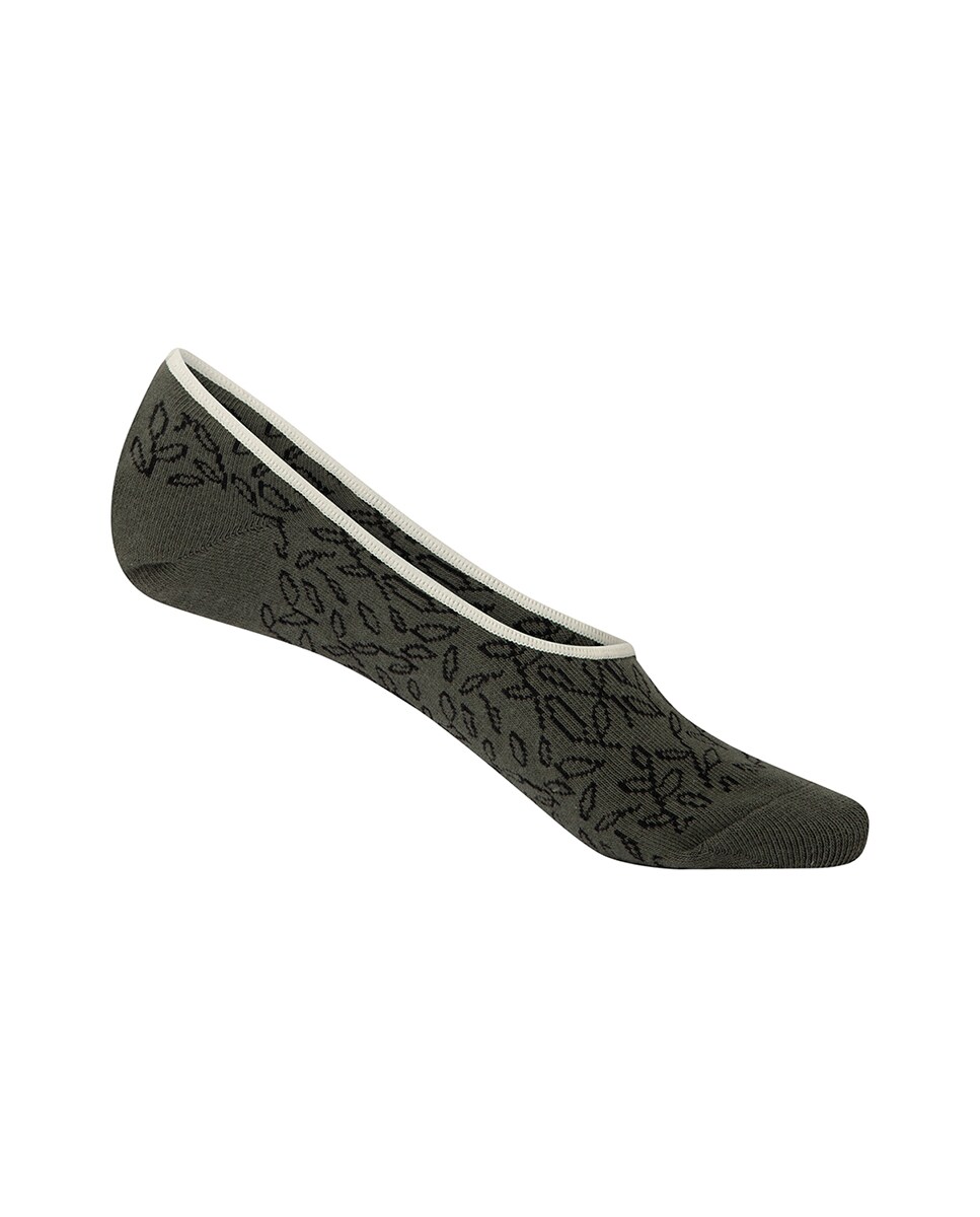 Pack de 2 Pares de Pinkies de Algodão - Fantasia Bege / Branco-3